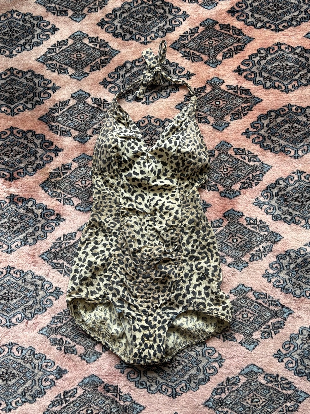 True Vintage 1960s Leopard Print One-Piece Bodysuit - Cole of California